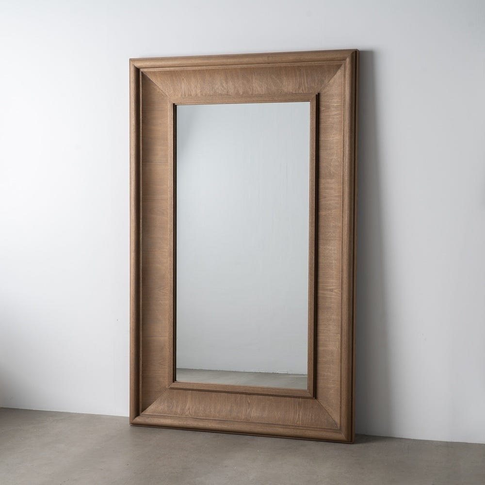 Espelho Em Mdf Natural (Madeira) 125 X 9 X 201 Cm - Image 2