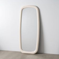 Espelho Lacado Creme Mdf- Decoração. 80 X 4,50 X 180 Cm