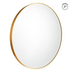 Espelho Ouro Alumínio-Cristal 100 X 4 X 100 Cm