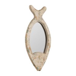 Alternative view of Espelho Peixe Branco Escovado Madeira 26 X 2 X 49 Cm