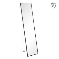 Espelho Preto Alumínio-Vidro 35 X 2,50 X 151 Cm