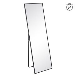 Espelho Preto Alumínio-Vidro 50 X 2,50 X 160 Cm