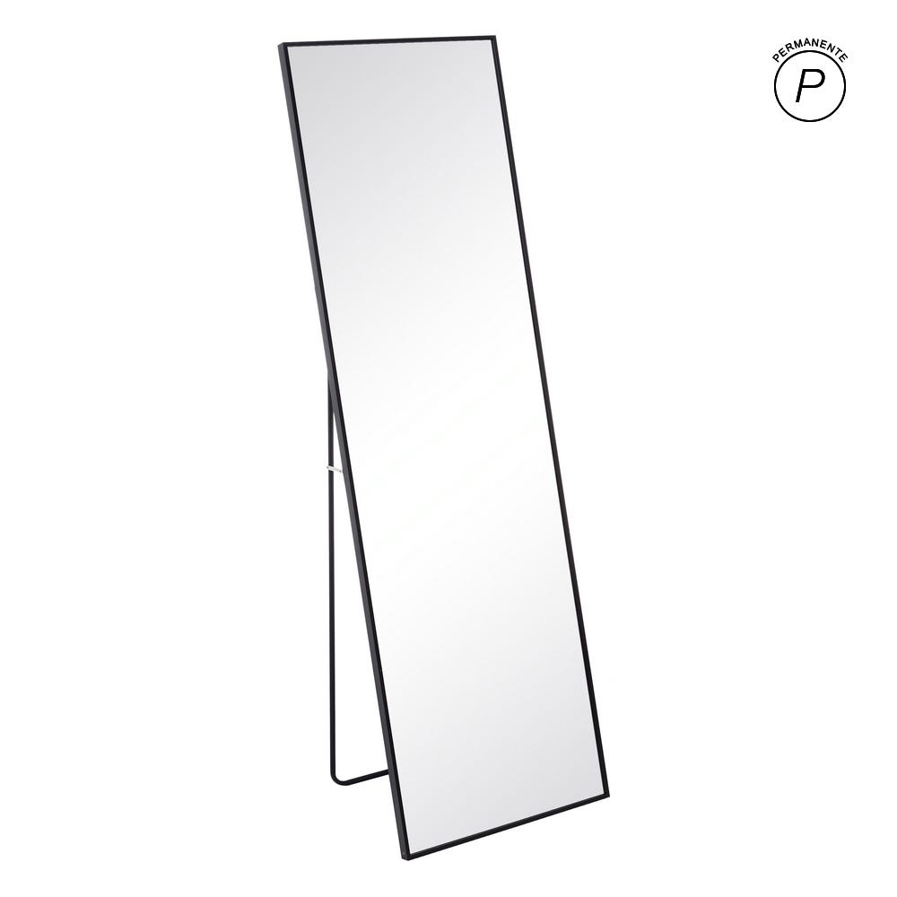 Espelho Preto Alumínio-Vidro 50 X 2,50 X 160 Cm