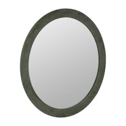 Alternative view of Espelho Redondo Verde Em Mdf E Tecido, 120 X 4 X 120 Cm