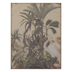 Imagem Estampada Garça-Real Mdf-Madeira 60 X 3 X 80 Cm