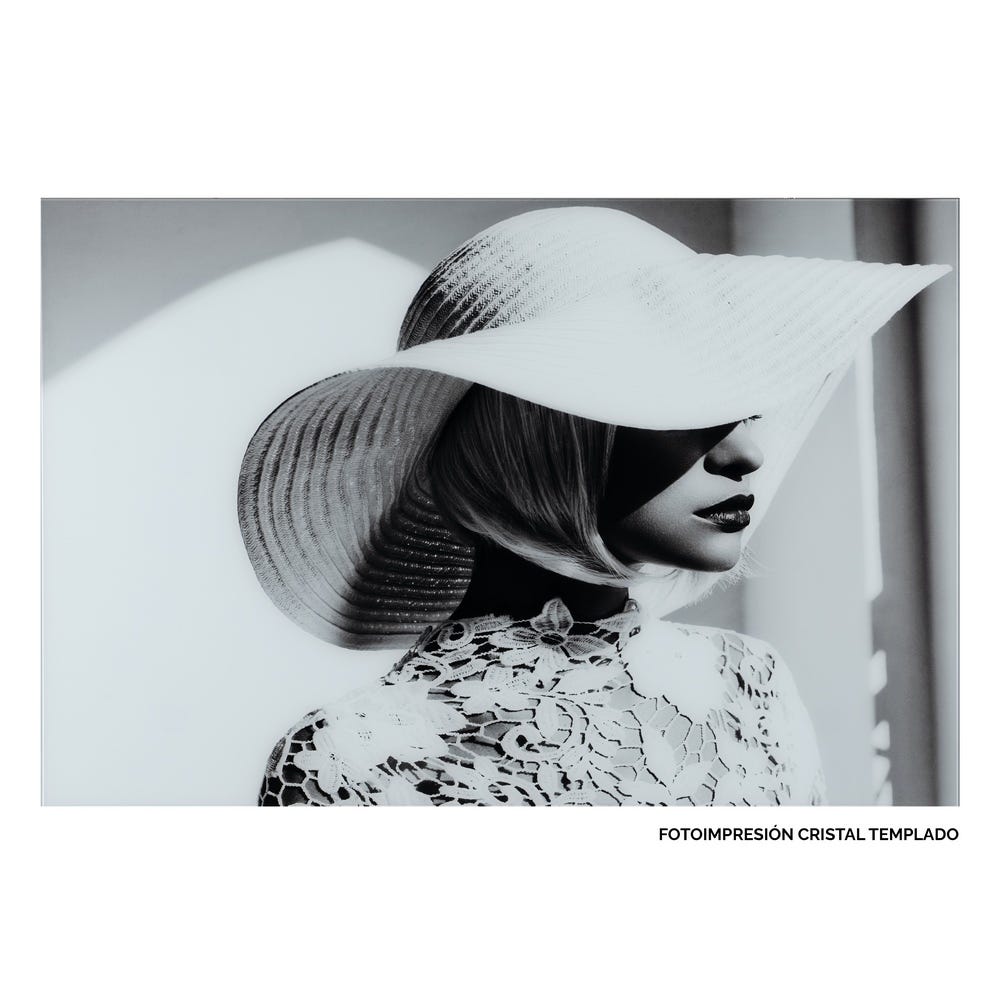 Imagem Impressa Branco-Preto 120 X 4 X 80 Cm