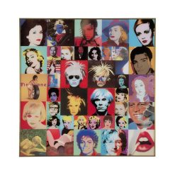 Imagem Impressa Em Vidro Estilo Pop Art, 80 X 80 Cm.