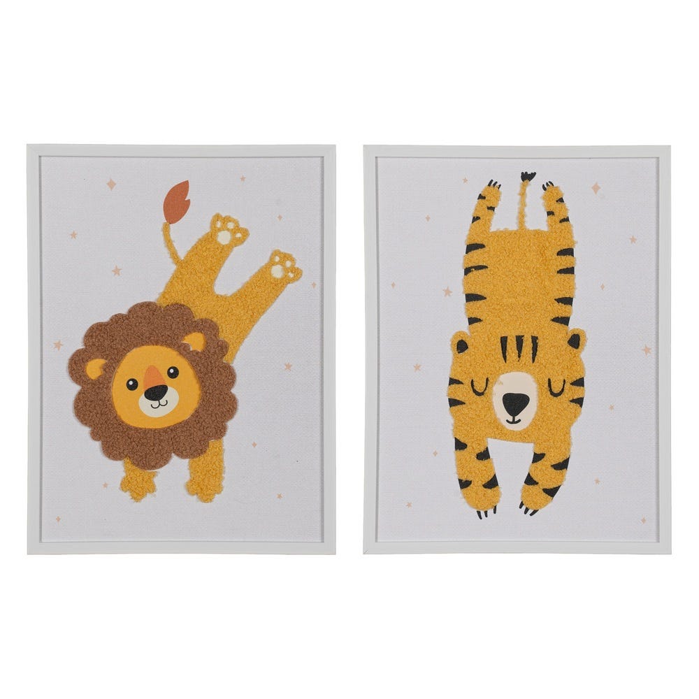 Imagem Impresso Felinos 2/M Decoração. 30 X 1,80 X 40 Cm (2 Unidades)