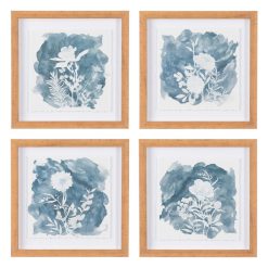 Imagem Impresso Flowers 4/M Ps/Crystal 30 X 2,50 X 30 Cm (4 Unidades)