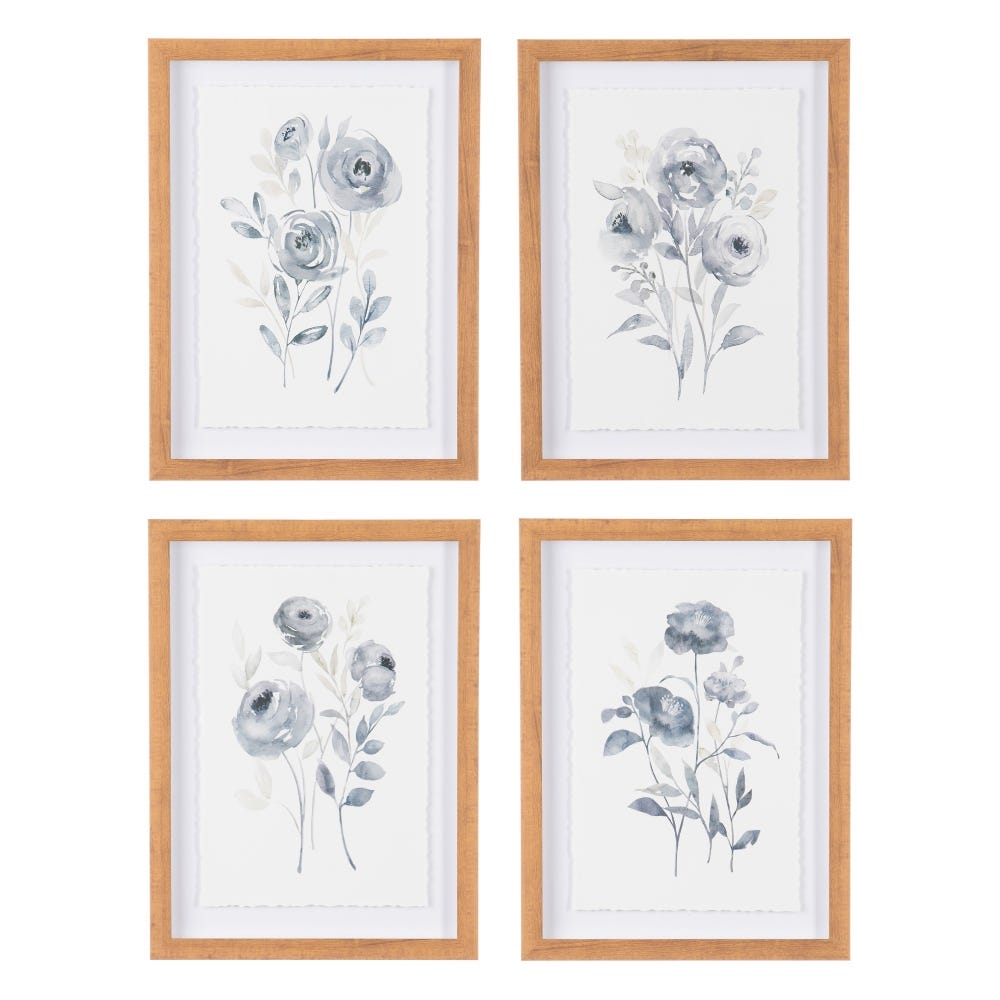Imagem Impresso Flowers 4/M Ps/Crystal 30 X 2,50 X 40 Cm (4 Unidades)