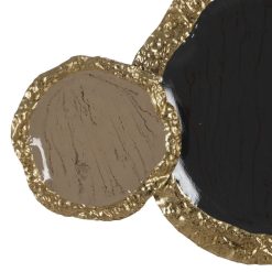 Alternative view of Mural De Parede Bege-Ouro Metal Decoração. 95,30 X 6,40 X 54,7