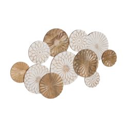 Alternative view of Mural De Parede Branco-Natural 100 X 3 X 60 Cm