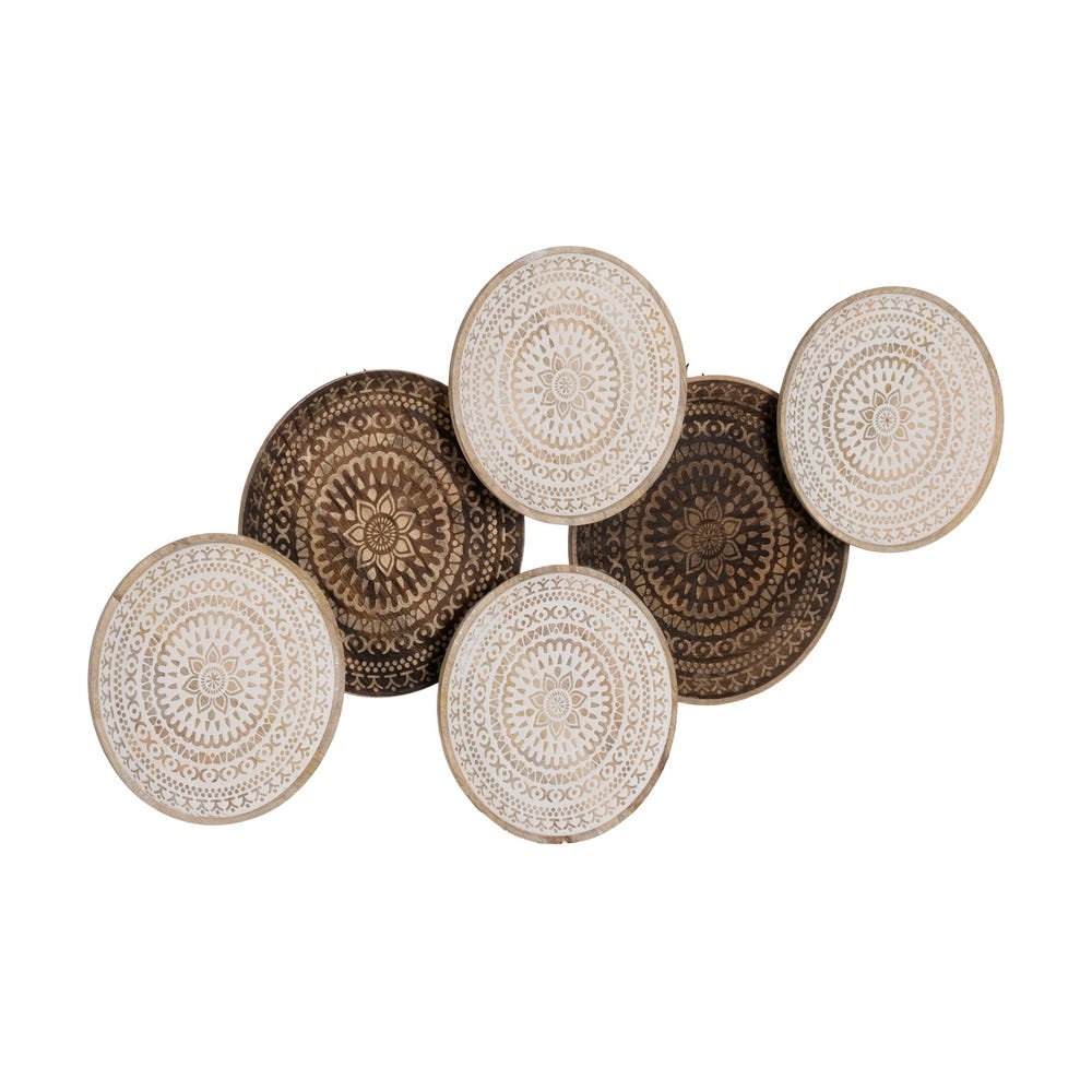 Mural De Parede Branco-Natural 102 X 5 X 55 Cm - Image 5