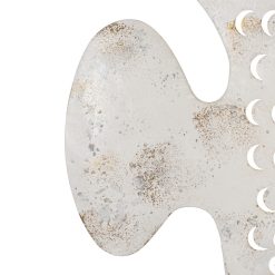 Alternative view of Mural De Parede De Metal Peixe Branco Escovado 49 X 3,50 X 37 Cm