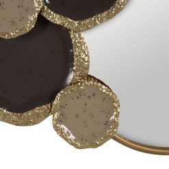 Alternative view of Mural Parede Espelho Metal Castanho Dourado 97,80 X 6,40 X 54 Cm