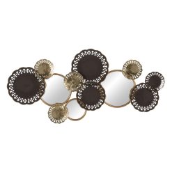 Alternative view of Mural Parede Espelho Ouro-Metal Cinza 134,60 X 5,70 X 62,90 C