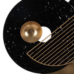 Alternative view of Mural Parede Espelho Preto-Ouro Metal 83,20 X 5,10 X 54 Cm