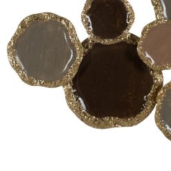 Alternative view of Painel De Parede Metálico Marrom-Dourado 118,70 X 6,40 X 56,50 Cm