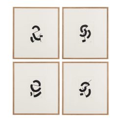 Pintura Abstrata 4/M 46 X 2,50 X 52 Cm (4 Unidades)