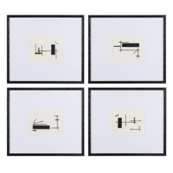 Pintura Abstrata 4/M 52,50 X 2 X 47 Cm (4 Unidades)