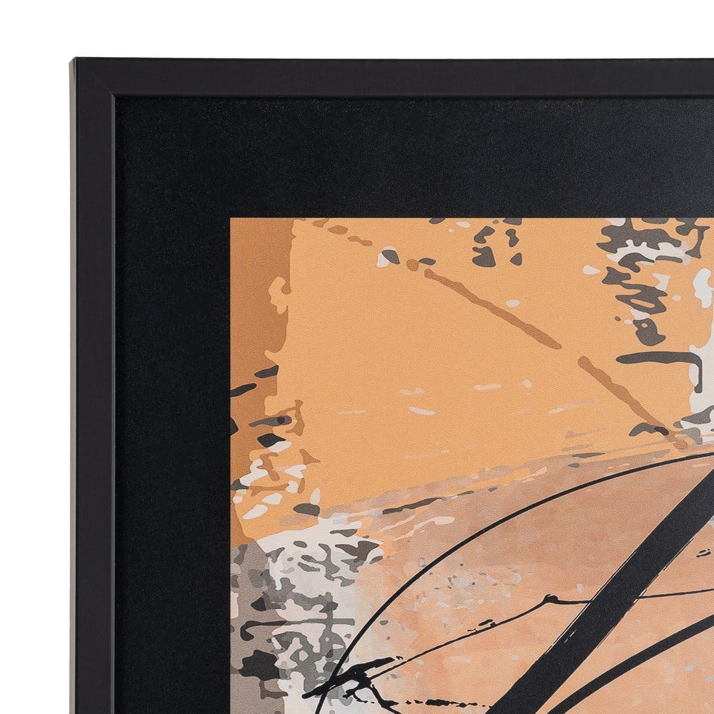 Pintura Abstrata Impressa Em Madeira E Vidro, 73 X 3 X 73 Cm - Image 3
