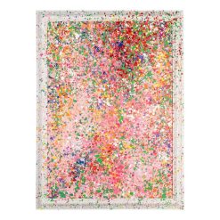 Pintura Abstrata Multicolorida Em Tela, 157 X 4,60 X 117 Cm