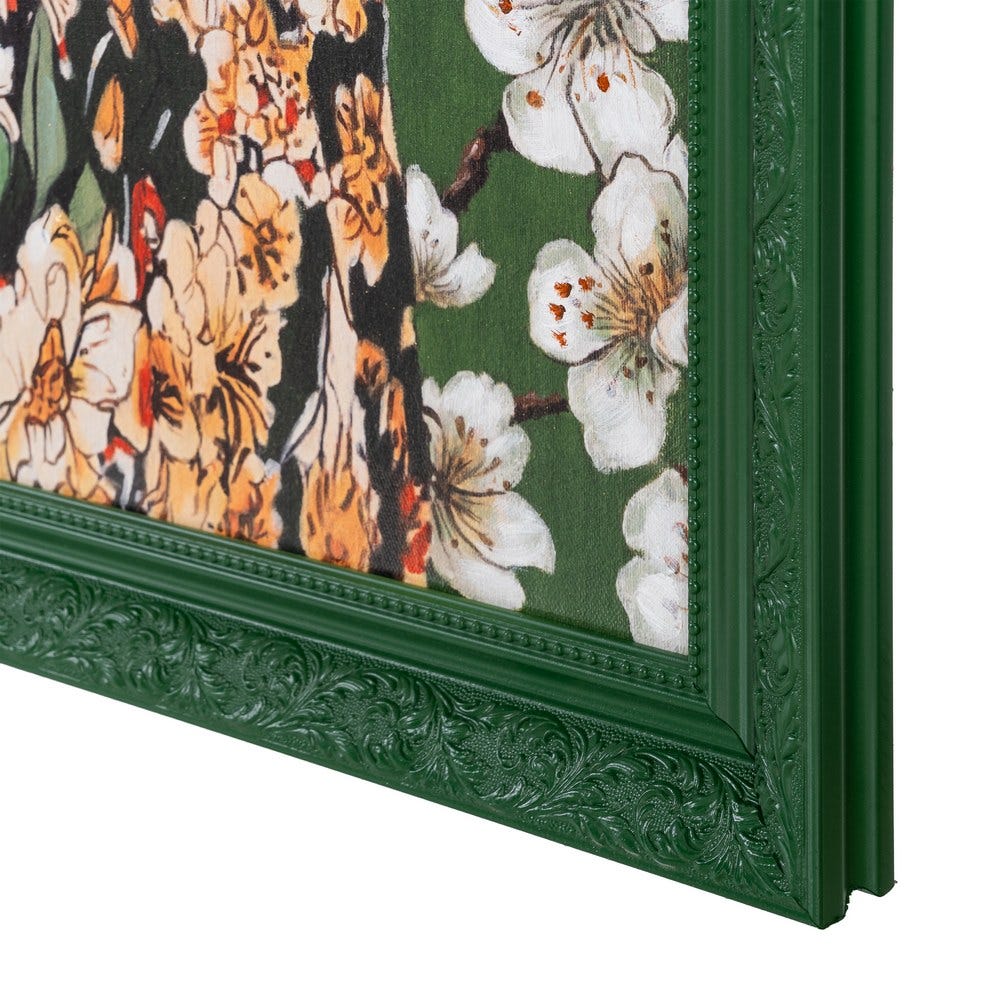 Pintura De Mulher Em Tela Verde. 100 X 3,50 X 130 Cm - Image 3