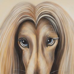 Alternative view of Pintura Em Tela De Um Galgo. 120 X 3,50 X 120 Cm