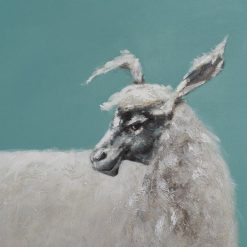 Alternative view of Pintura Ovelha Turquesa Tela 90 X 3,50 X 120 Cm