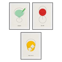 Porta-Copos 3/M Em Madeira Impressa 31,50 X 3,50 X 41 Cm (3 Unidades)