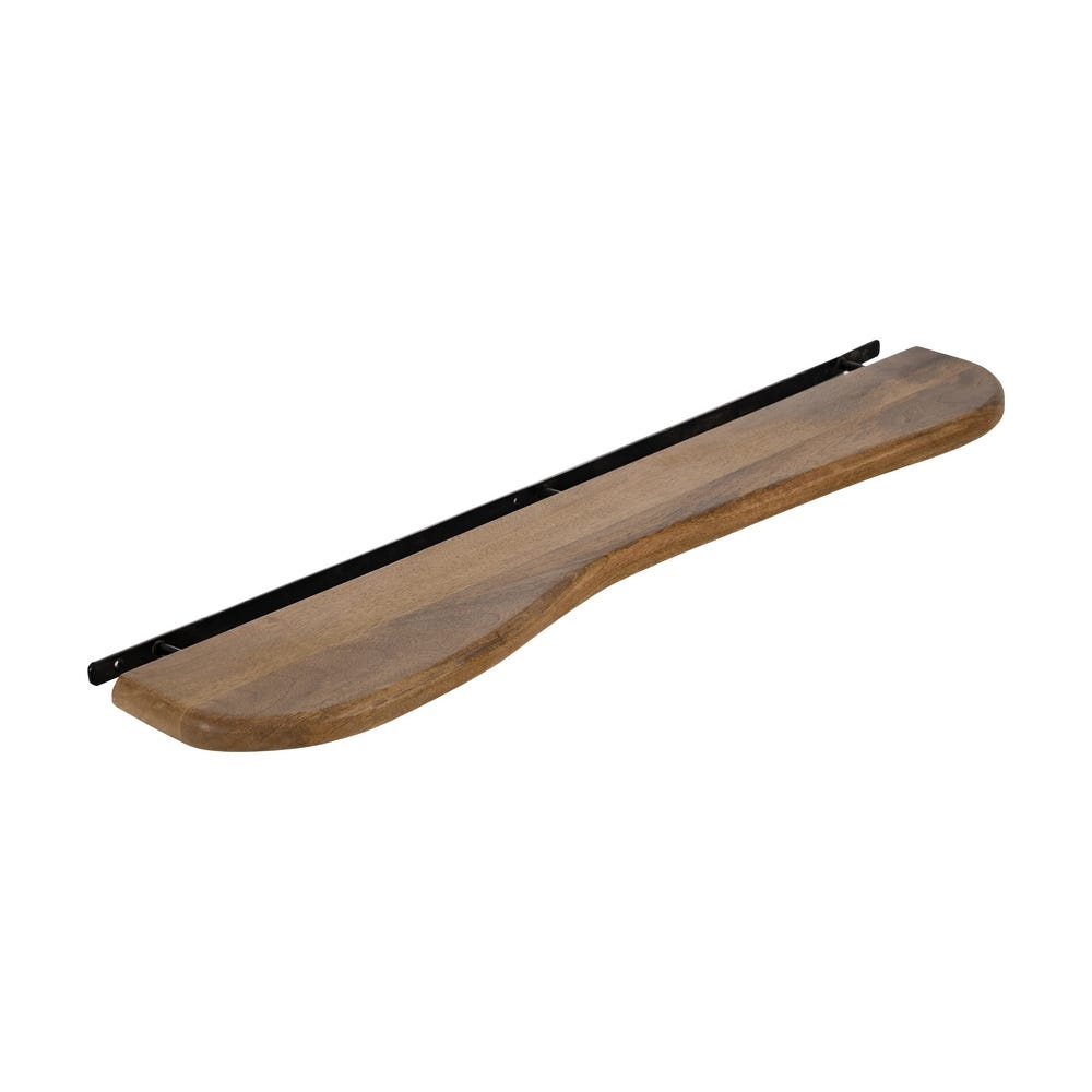 Prateleira Mel Madeira Mango Decoração. 100X17X3Cm - Image 2