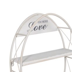 Alternative view of Prateleiras De Decoração Em Metal Branco. 40X13,50X60Cm