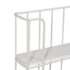 Alternative view of Prateleiras De Decoração Em Metal Branco. 66,50 X 14 X 44,50 Cm