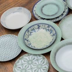 Alternative view of Prato Fundo Azul-Branco Porcelana 21 X 21 X 5 Cm (6 unidades)