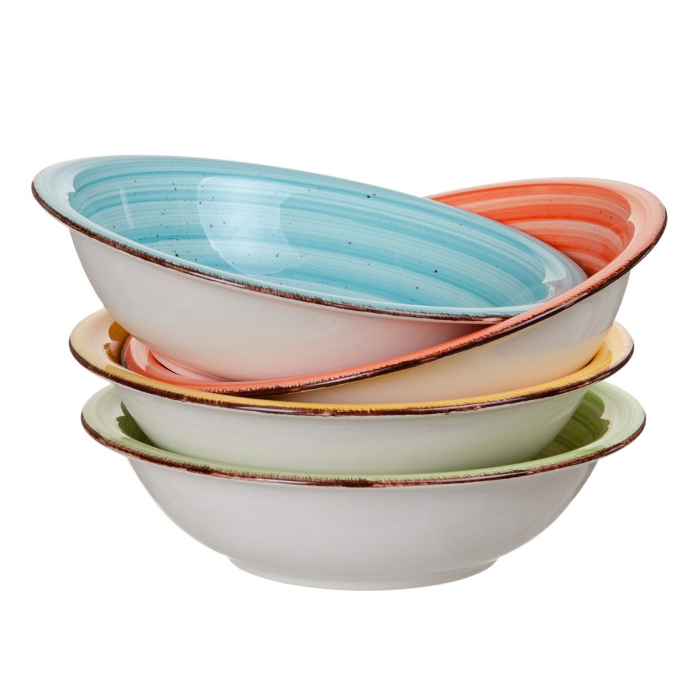 Prato Fundo Azul Stoneware Cozinha 21 X 21 Cm (6 unidades) - Image 2