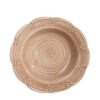 Prato Fundo Beige Stoneware Cozinha 23 X 23 X 3