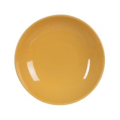 Prato Fundo Mostarda Stoneware Cozinha 22 X 22 X 4