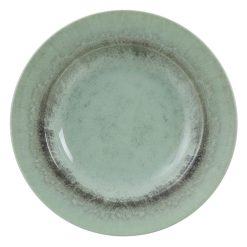 Prato Pasta Verde Porcelana Cozinha 27 X 27 X 4