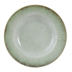 Prato Pasta Verde Porcelana Cozinha 27 X 27 X 4