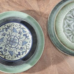 Alternative view of Prato Pizza Verde Porcelana Cozinha 33 X 33 X 2 Cm (2 unidades)