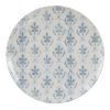 Prato Raso Azul-Branco Porcelana 26 X 26 X 3 Cm (6 unidades)