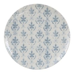 Prato Raso Azul-Branco Porcelana 26 X 26 X 3 Cm (6 unidades)