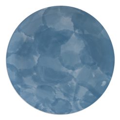 Prato Raso Azul Porcelana Cozinha 26 X 26 X 2