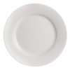 Prato Raso Branco Porcelana Cozinha 26 X 26 Cm (6 unidades)