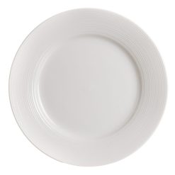 Prato Raso Branco Porcelana Cozinha 26 X 26 Cm (6 unidades)