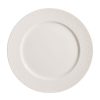 Prato Raso Branco Porcelana Cozinha 27 X 27 X 2