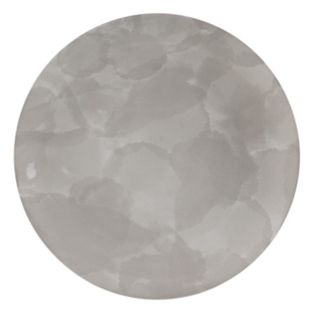 Prato Raso Cinza Porcelana Cozinha 26 X 26 X 2