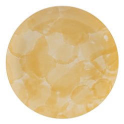 Prato Raso Mostarda Porcelana Cozinha 26 X 26 X 2