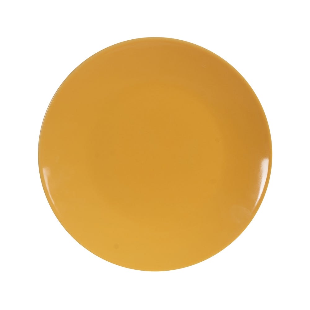 Prato Raso Mostarda Stoneware Cozinha 26 X 26 X 3 Cm (6 unidades) - Image 3