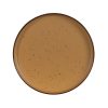 Prato Raso Ocre Stoneware Cozinha 27 X 27 X 3 Cm (1 unidade)